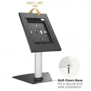 Brateck PAD12-04N Anti-Theft Countertop Tablet Kiosk Stand. For 9.7/10.2 iPad, 10.5iPadAir/iPadPro,10.1" Samsung Galaxy Tab A 2019. Heavy-Duty Steel Construction,Free-Tilting Design. [PAD12-04N]