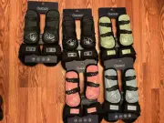 NWT Ovation Open Front Tendon And Fetlock Boot Set, Horse Sea Grey-blue