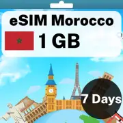 eSIM Morocco - 1 GB - 7 Days - Travel eSIM | QR code activation