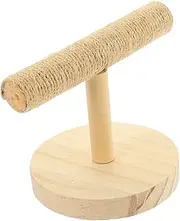 Wooden Bird Perch Stand for Parrots Durable Natural Bird Play Stand for and Happy Environment for Parakeets