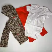 Carter's 3 Piece Leopard Print Jacket Outfit New 24M