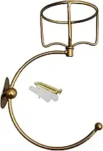 Bath Hand Towel Rack - Stainless Steel Round Towel Holder | Bathroom Towel Holder | Towel Hook for Bathroom Wall | Vintage Kitchen Hanger Wall Mounted Handtowel Ring for Bag, Oil Diffuser & Shower
