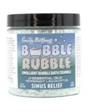 COUNTRY BATHHOUSE BUBBLE RUBBLE EMOLLIENT BATH CRUMBLE SINUS RELIEF 8 OZ