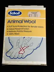 Vintage Dr. Scholls 100% Lamb's Wool Padding 20g.