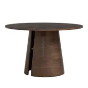 Modern Furniture OKARA Round Dining Table 120cm - Walnut