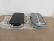 Lock & Lock Set of 2 Rectangle Storage Container 27oz. Black Sparkle Lid NEW