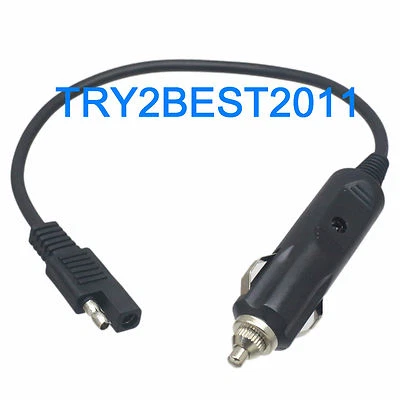 SAE Cigarette Male Plug Connector 12 inch