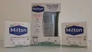 Milton SOLO TRAVEL STERILISER Microwaveable, Cold + 56 Sterilising Tablets NEW!