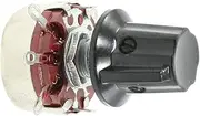 Aexit WTH118 (Control electrical) 470K ohm 2W Single Turn Rotary Taper Carbon Potentiometer Pots (23ry136qf88) Knob