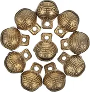 TOGEVAL 10pcs Vintage Copper for Cat Collars Feng Shui Pet Bells Unique Tiger Head Design Easy to Attach for DIY Craft Projects and Christmas Decorations
