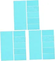KALLORY 3sets Sturdy Pottery Printing Mat Texture Mats for Clay Tools Cutters 6pcs*3