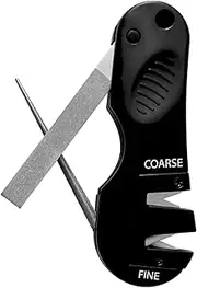[ACCUSHARP] 029C 4-in-1 Knife and Tool Sharpener, Black