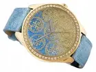 GUESS Sweet Tart Golden Blue Ladies Watch W0753L2