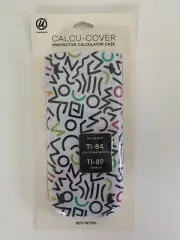 Protective Calculator Case 80's Retro Print Fits TI-84 Plus & Silver and TI-89