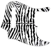 J BASS 5 STRING Graphic Pickguard to fit Fender Bass Guitar Zebra 1