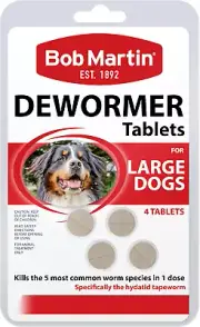 Bob Martin Worming Tablets for Dogs - Worming Treatment for Medium & Large Do...