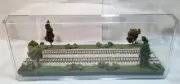 HO SCALE 16" DOUBLE TRACK "SUMMER SCENE" DISPLAY CASE - FOR ANY HO TRAINS