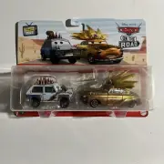 Mattel 2023 Disney Pixar Cars on the Road - JEREMY & CHIEFTESS Jefe 2 Pack New