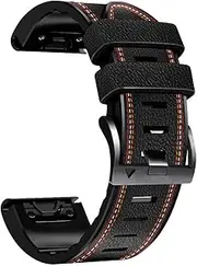[Fleshy Leaf] 22mm Tricolor Band Bracelet Strap Compatible for Garmin Fenix 7,Fenix 6,Fenix 6 Pro,Fenix 5,Fenix 5 Plus,Approach S60 S62,Forerunner 935 945,Quick Release Strap Wristband