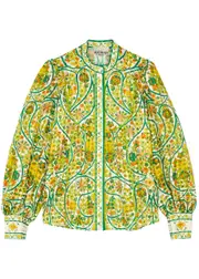 Alemais Rhonda Printed Cotton-blend Blouse - Multicoloured - 10 (UK10 / S) 10 (UK10 / S)
