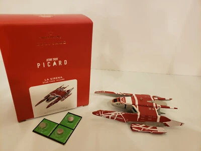 Hallmark Keepsake Star Trek: Picard LA SIRENA Magic Sound Ornament 2021 NIB