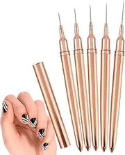 Liner Brushes | Striping Brushes Nail Drawing Set,5/8/13/20/25mm Detail Drawing Brush, Painting Art Design Set For Long Lines, Professional Nail Puchen