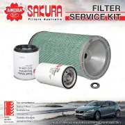 Sakura Oil Air Fuel Filter Service Kit for Hino Ranger 10 GH1 6 FD1J 7 GD1
