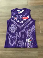 AFL Fremantle Dockers Indigenous design jersey kids size 12, free post