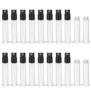 48pcs 1.5ml Travel Perfume Bottle Mini Atomizer Refillable Glass Vials