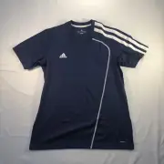 Adidas Women's Sossto Jersey Three Stripes Navy Blue Size L MSRP $35