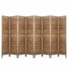 New Room Divider Screen 8 Panel Privacy Wood Dividers Stand Bed Timber Brown