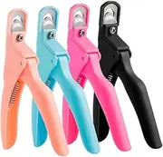 PLAFOPE Ergonomic Nail Scissors Set 4PCS Nail Cutters U-shape for Manicure Nail Art Tool Kit for Professionals
