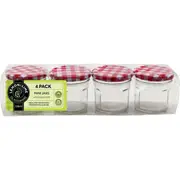 12x Mini AirTight Glass Storage Jars Small Mason Wide Bottle Food Spice Bulk