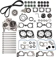 Engine Timing Belt Kit with New Water Pump+Head Gasket Set+Head Bolt Set, For Subaru Forester/Impreza/Legacy/Outback 2.5L 2006-2011#OE TCKWP304A WP304K1C TKF006 TKF-006 AWK1309 HS26415PT-1 ES72212