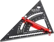 FOYTOKI Right Angle Ruler 7' Scale Ruler Movable Rafter Square Metal Rafter Square