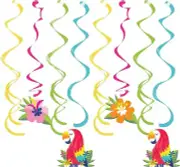 Lush Luau Tropical Island Beach Summer Party Decoration Dizzy Danglers