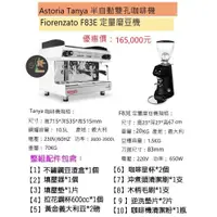 在飛比找蝦皮購物優惠-【田馨咖啡】Astoria Tanya半自動雙孔咖啡機 搭配