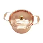 Copper Pot Stew Pan with Lid Nonstick Double Handle Saucepan Small Copper Hot