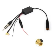 FM/AM DAB/DAB+ car radio aerial converter Signal Splitter+Amplifier for JVC Sony