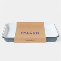 在飛比找ETMall東森購物網優惠-Falcon 獵鷹琺瑯 琺瑯托盤 灰藍