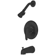 Kingston Brass KB65 Chatham Tub and Shower Trim Package - Black