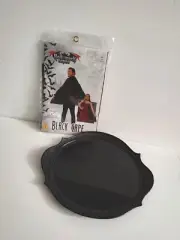 Halloween Bundle Costume and Decor Black Vampire Cape And Black Serving Tray