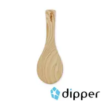 在飛比找momo購物網優惠-【dipper】台灣天然無塗裝檜木飯匙(天然原色)