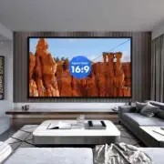 120" inch Fixed Aluminum Frame Projector Screen TRUE 16:9 3D 4K WHITE SCREEN