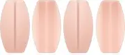 Silicone Bra Strap Cushions Soft Holder Non-slip Shoulder Protectors Nude