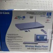 D-Link MediaLounge DSM-320RD Wireless Media Player W/DVD & Card Reader NOS