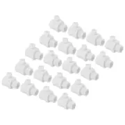 20pc 8mm Flex Cord Grip Wire Lock Toggle Stopper Cable Stop Fastener Gland White