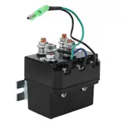 Winch Solenoid, Winch Solenoid 12V for 15005000Lb Winches ATV UTV Winch Contactor Solenoid Relay W Black