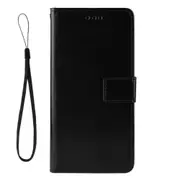 2PCS Retro Crazy Horse Texture Horizontal Flip Leather Case for Google Pixel 3a, with Holder & Card Slots & Photo Frame(Black)