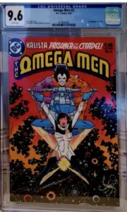 OMEGA MEN #3 ~ 1st appearance Of LOBO - White Pages ! Beauty CGC 9.6 comic